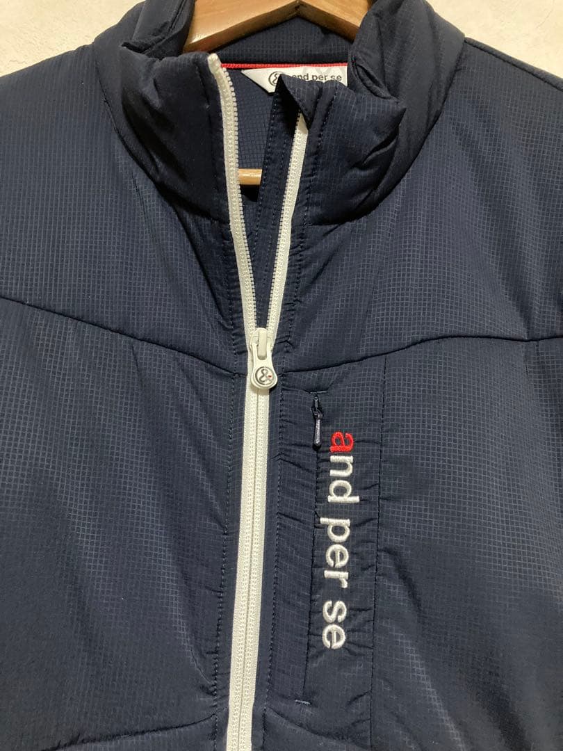 and per se ネイビー ジャケット L