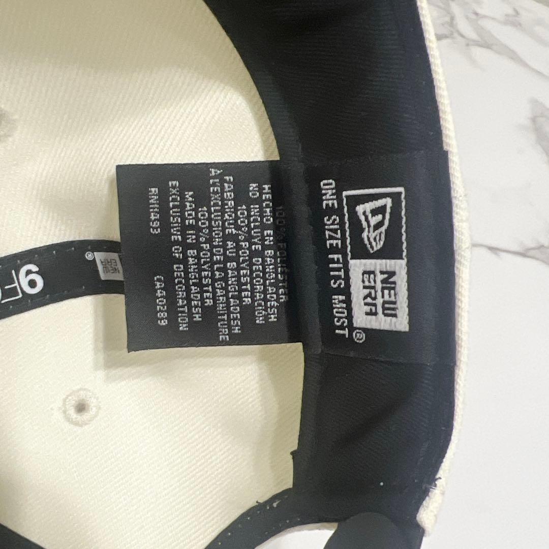 New Era 9FORTY LAキャップ ホワイト/ブラック
