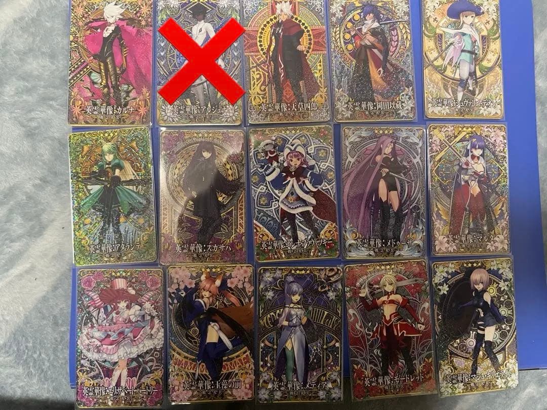 fgoアーケード FGO カード　英霊華像　59枚　フェイタル　バラ売り可能