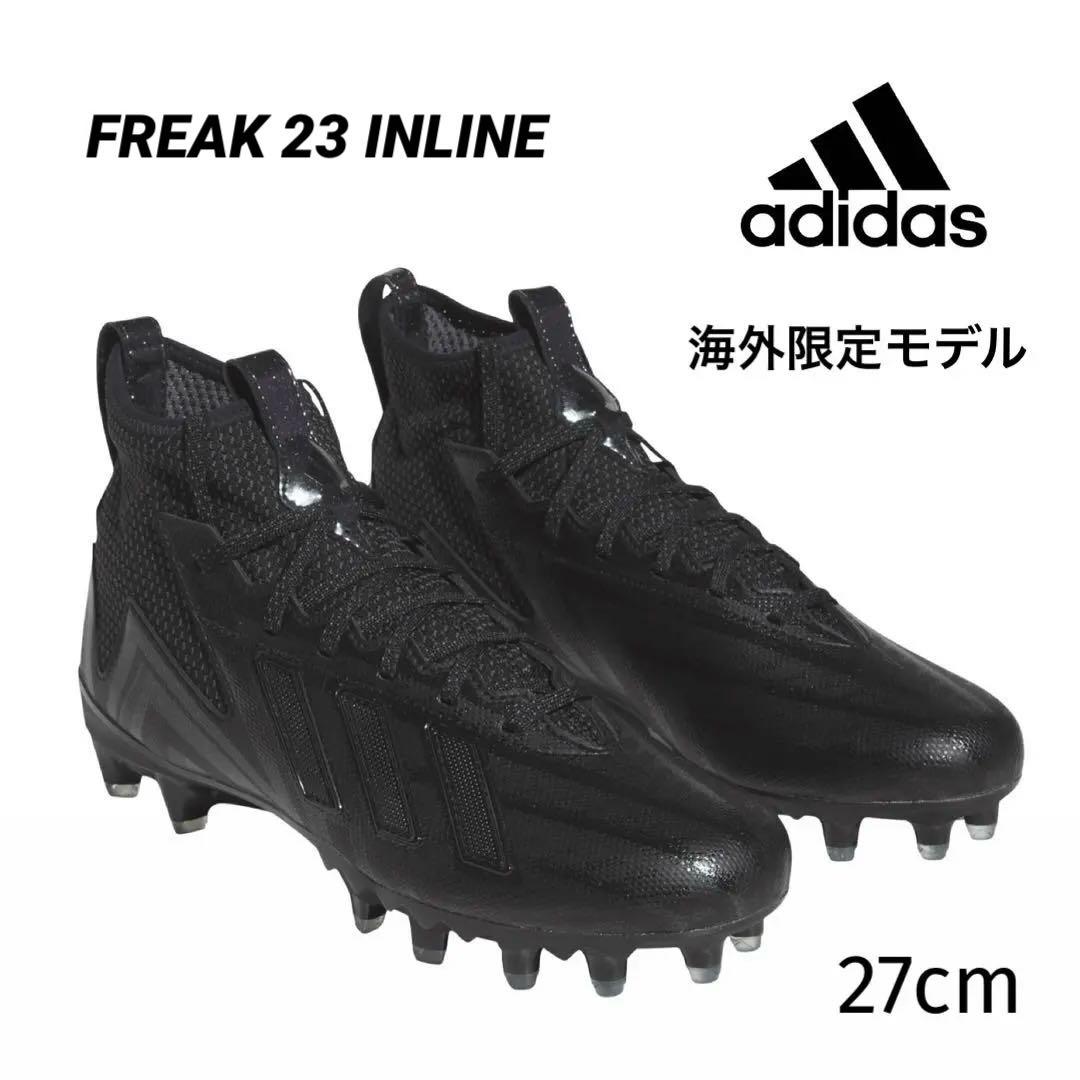 アディダス 27 フリーク アメフト スパイク クリーツ 靴 シューズ 黒