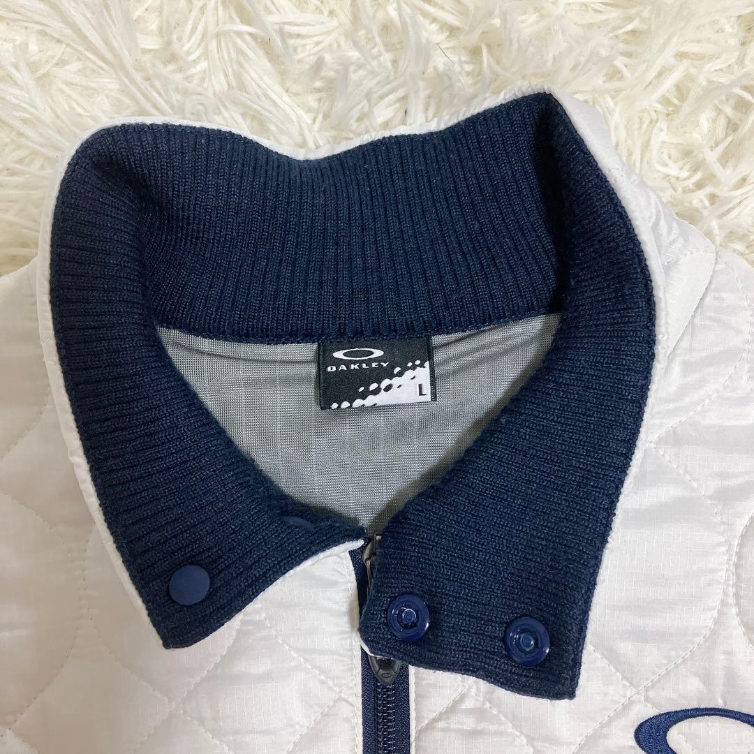 極美品✨オークリー キルティング リブニット セーター ジャケット L ゴルフ