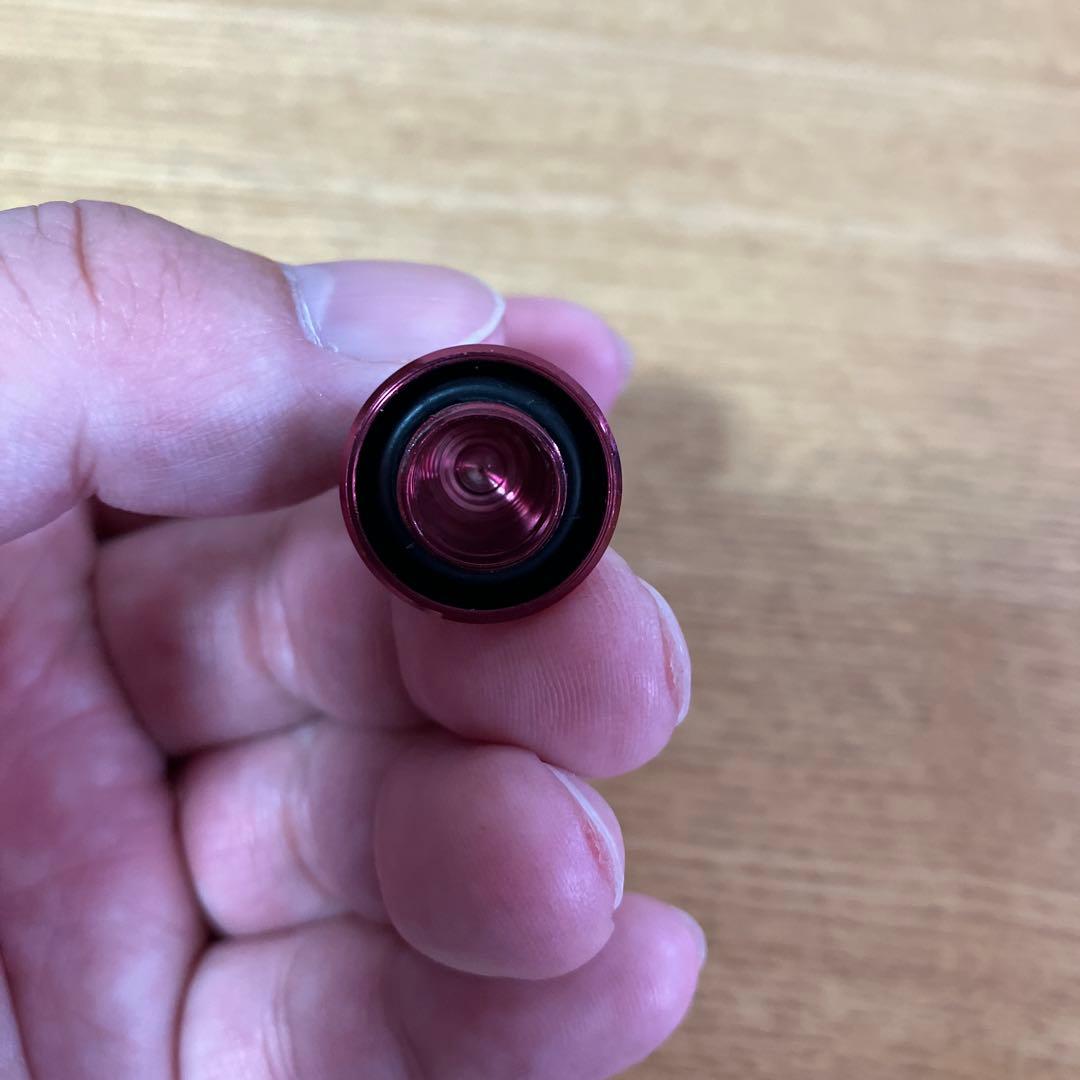 美品　ドレス　ヴァーテックス マッド　レッド　90mm ダブルハンドル　スタンド