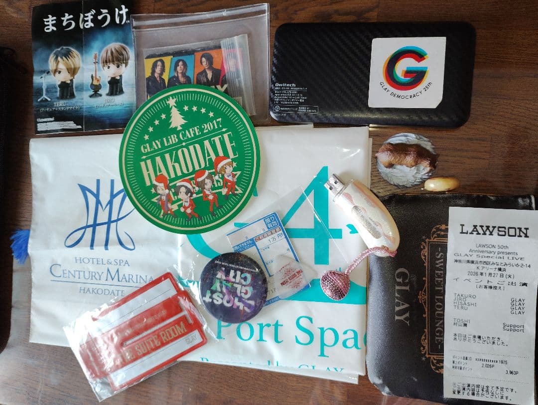 ★ローソンライブレシート☆GLAY　JIROピック HOTEL GLAY2020