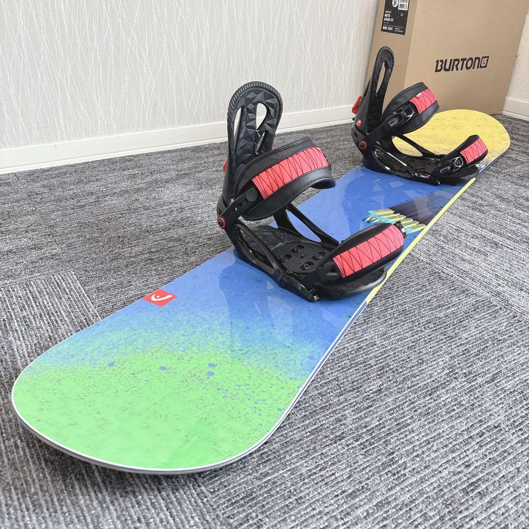 75美品❗️超豪華❗️HEAD メンズスノーボードセット★スノボ155cm+ビン付