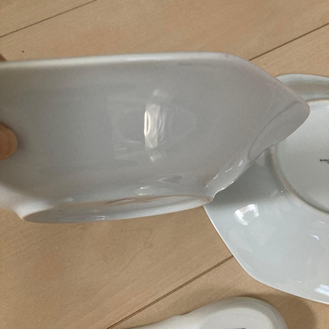 ハローキティ 八角形皿　レンゲ セット
