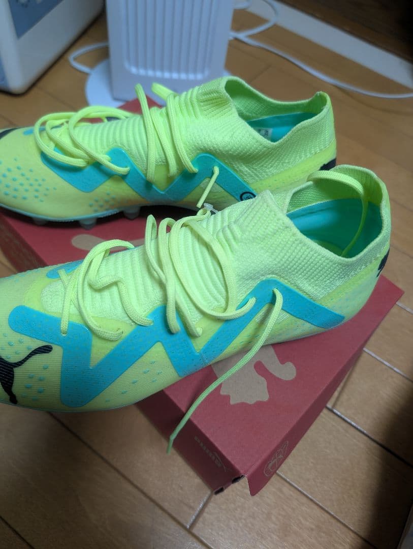 PUMA サッカーシューズ イエロー/ブルー