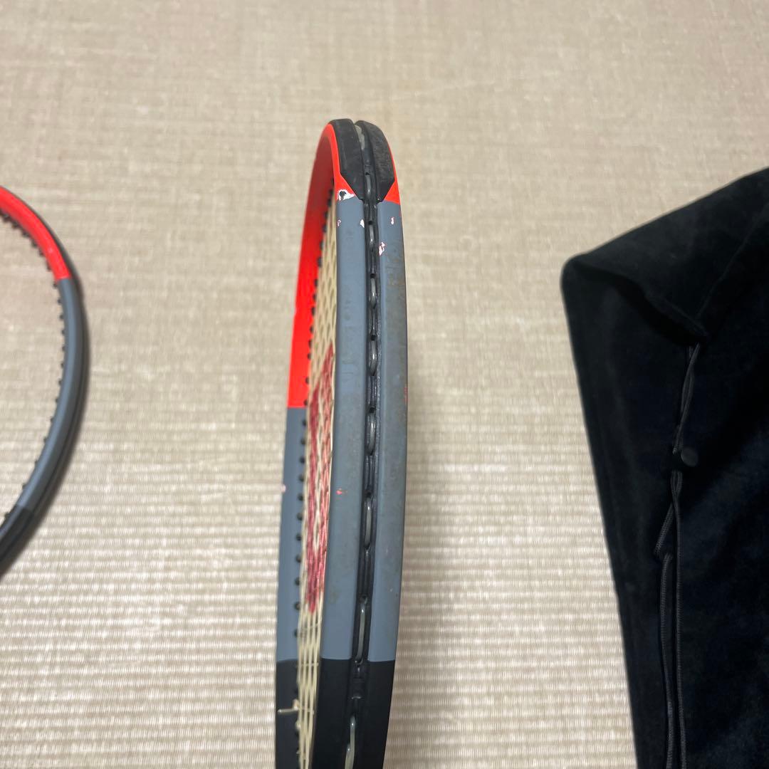 Wilson CLASH 100 TOUR ラケット2本とケース