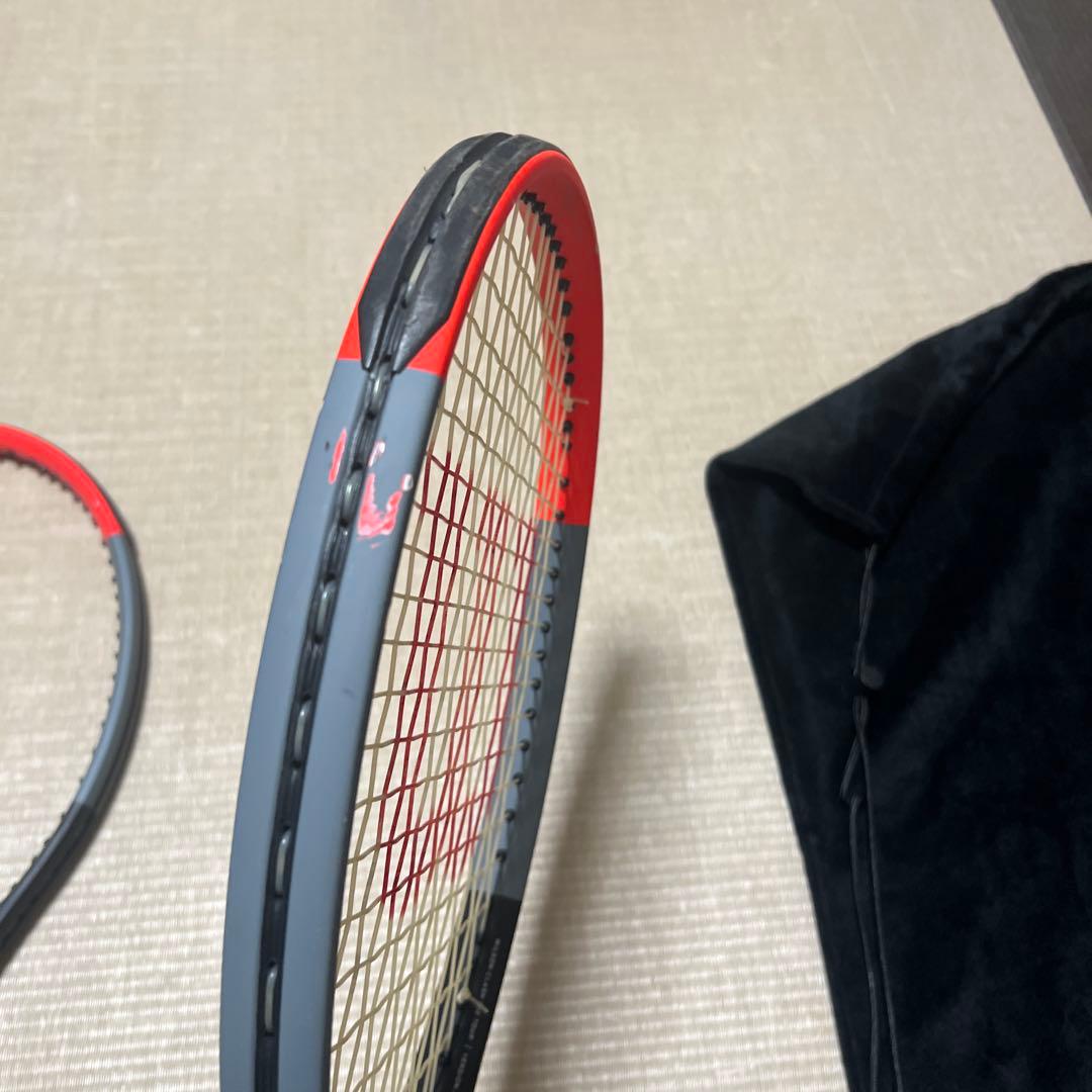 Wilson CLASH 100 TOUR ラケット2本とケース