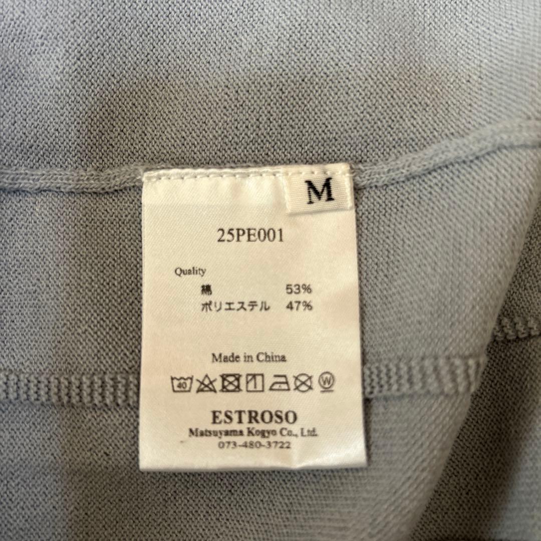 未使用　ESTROSO ゴルフ　ポロシャツ　M グレー