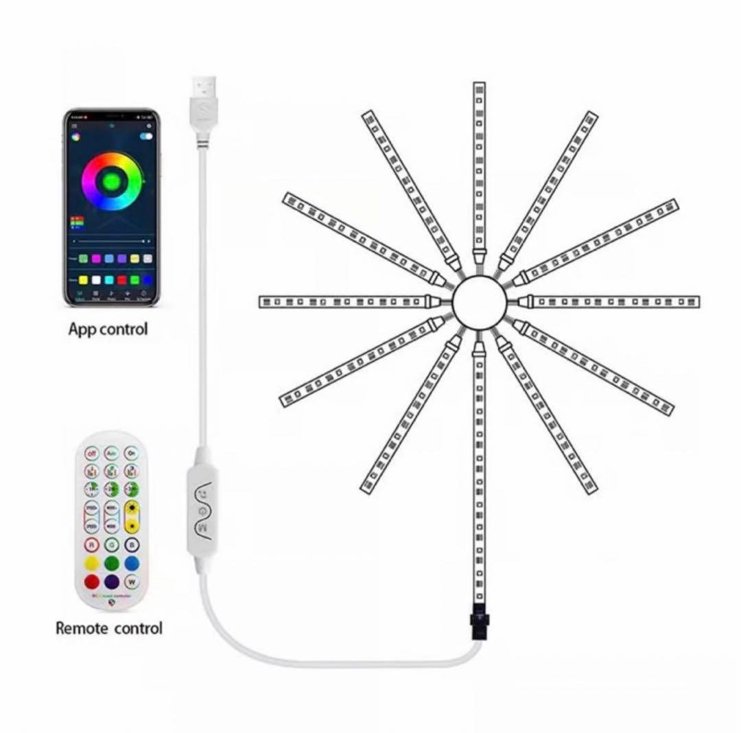 【送料無料】LED花火テープライト　APP操作