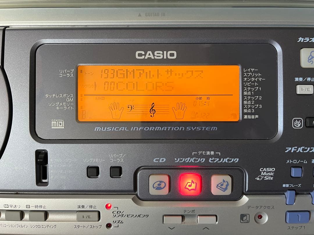 【動作良好 スタンド取説 付】カシオ 電子ピアノ LK-88CD