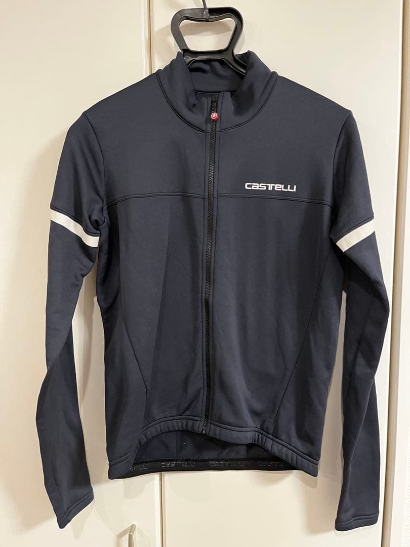 CASTELLI サイクルジャージ M ネイビー　裏起毛