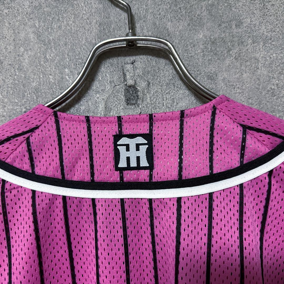 阪神 タイガース 刺繍 ロゴ ピンク ユニフォーム M 人気 サイズ NPB