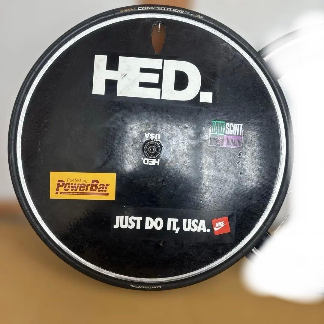 整備済　HED.disc ディスクホイール 前後700cセット　10速フリー