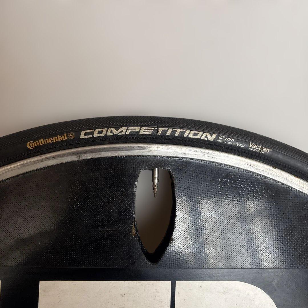 整備済　HED.disc ディスクホイール 前後700cセット　10速フリー