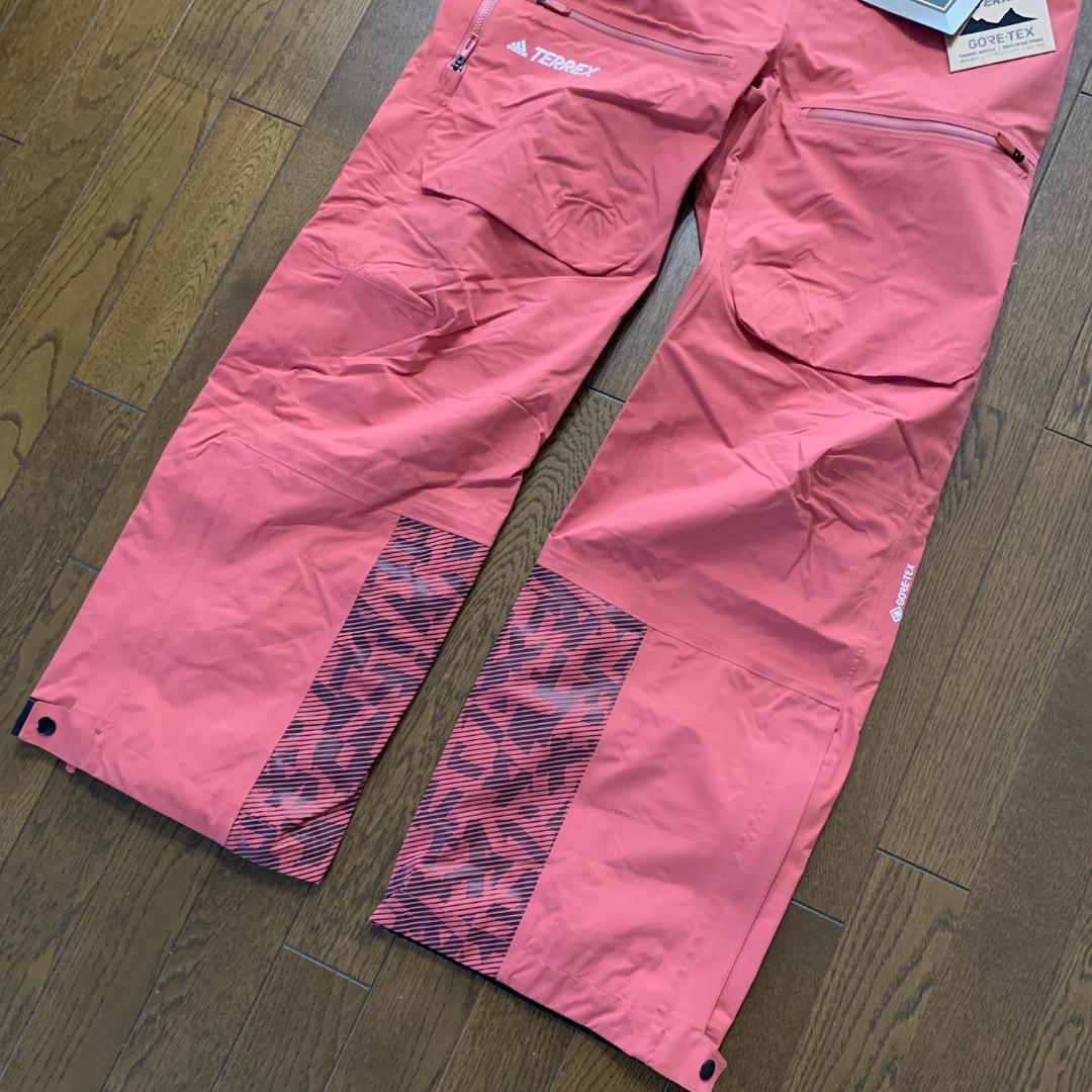 限定価格　アディダス　ビブパンツ　ゴアテックス　ピンク系　レディースXL