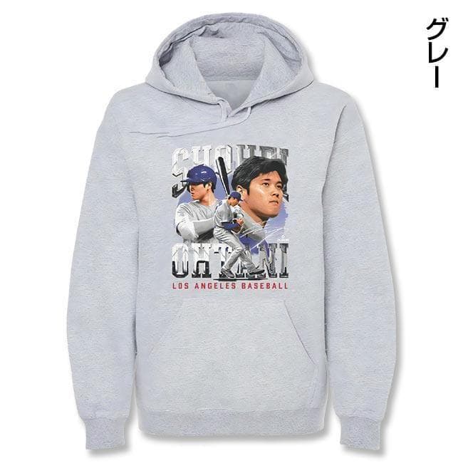 大谷翔平　グラフィックパーカー　二刀流　L【新品】野球　大リーグ　メジャーリーグ
