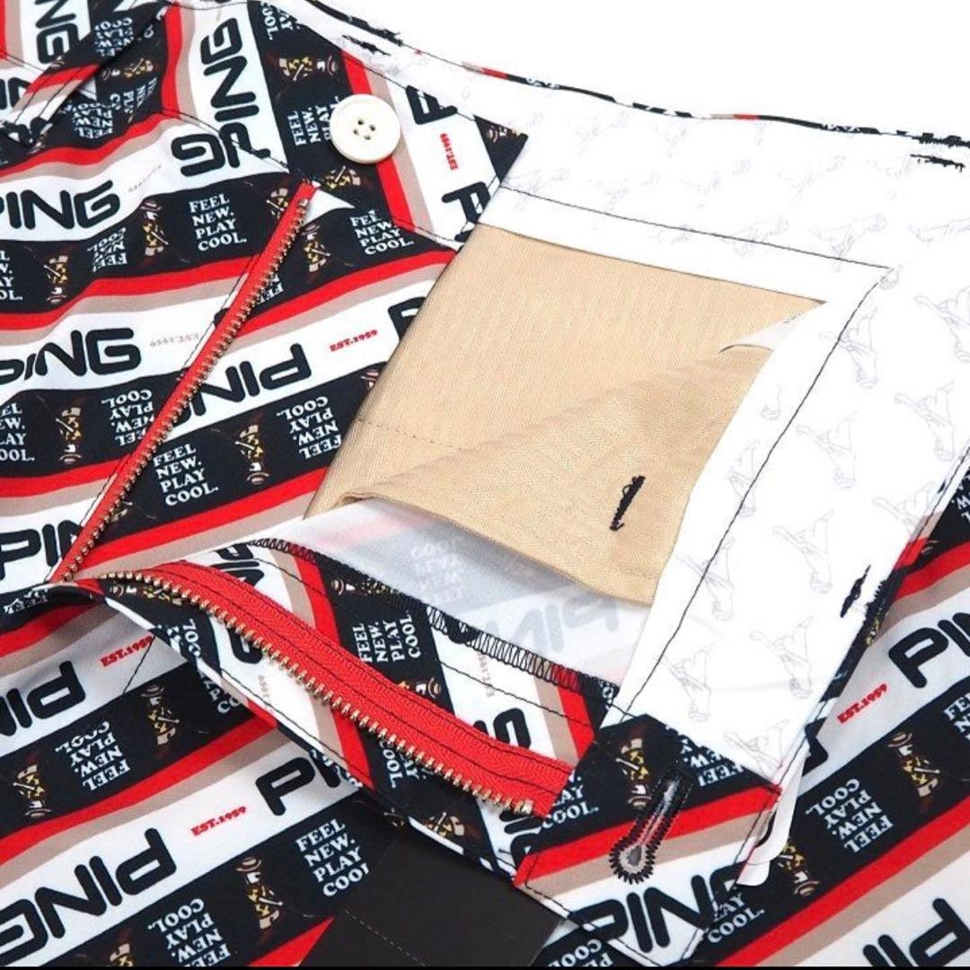 ★値下げ★ 新品 PINGゴルフウエア セットアップ レッド L