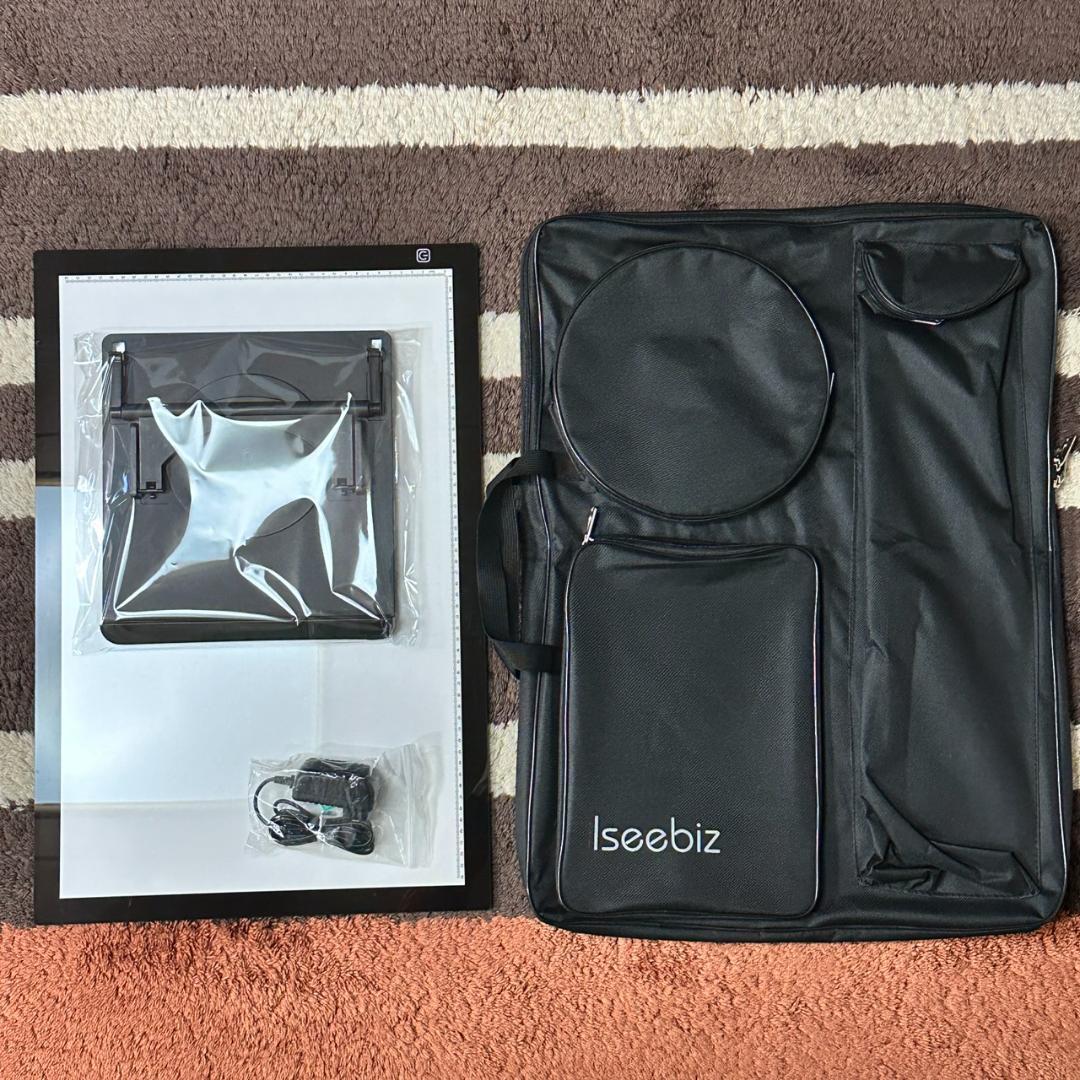 Iseebiz アイシービズ トレース台 A2 +専用台座+キャリーバッグ