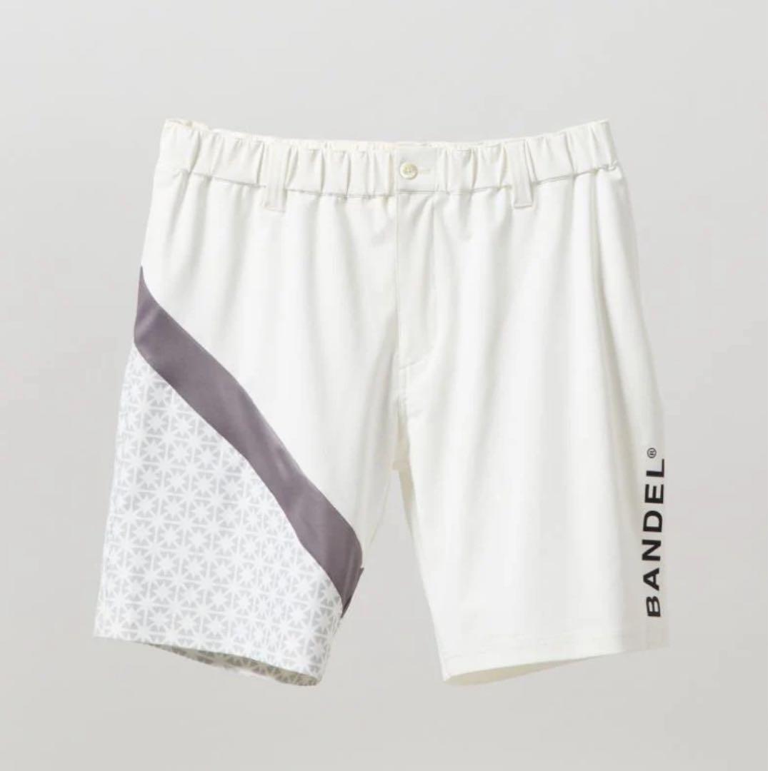 【新品・タグ付き】BANDEL メンズ ショートパンツ ホワイト グレー L
