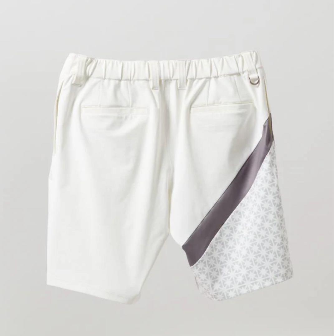 【新品・タグ付き】BANDEL メンズ ショートパンツ ホワイト グレー L