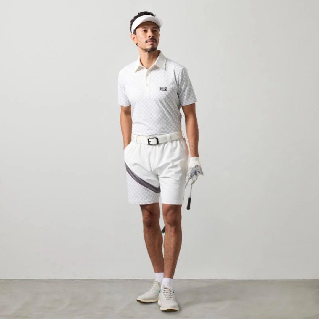 【新品・タグ付き】BANDEL メンズ ショートパンツ ホワイト グレー L