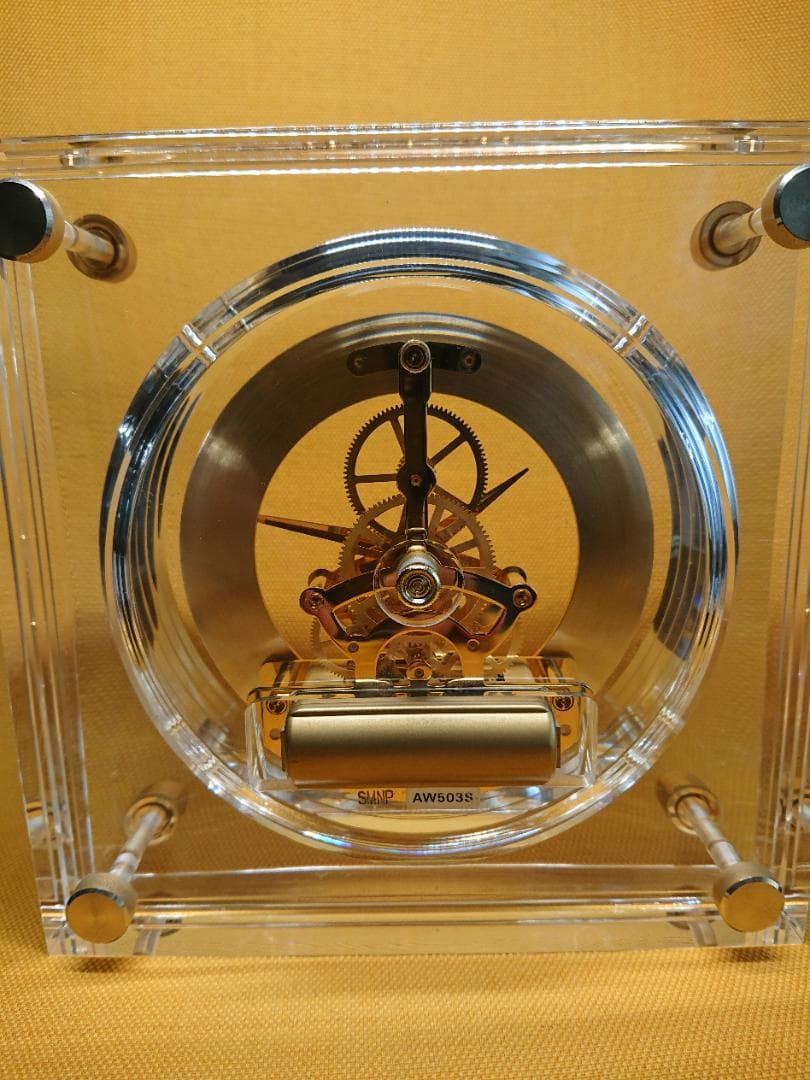 置時計　セイコー　機械式　置物　インテリア　工芸品　美術品　A2853