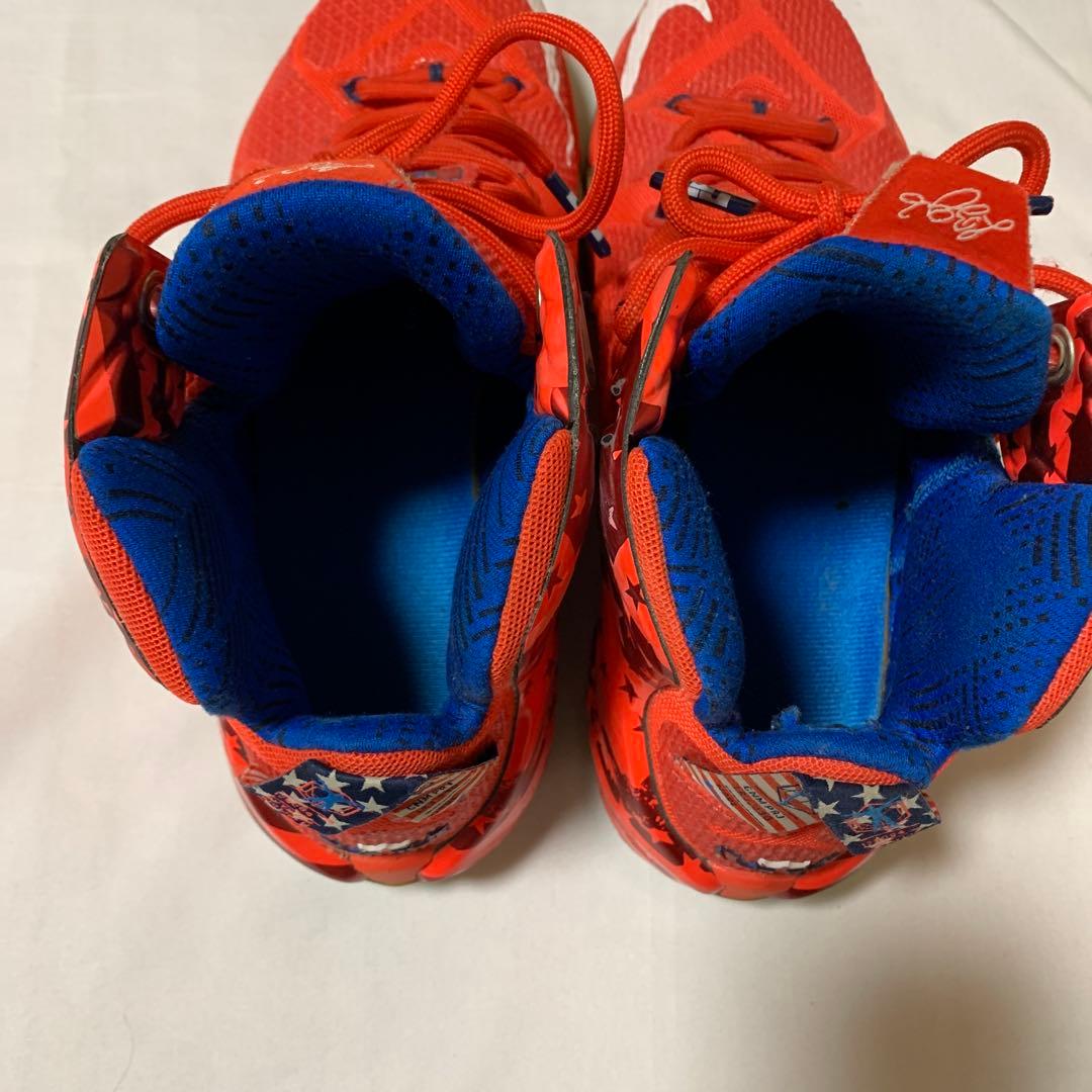 希少美品NIKE レブロン12 独立記念モデル ハイカットバスケットシューズ