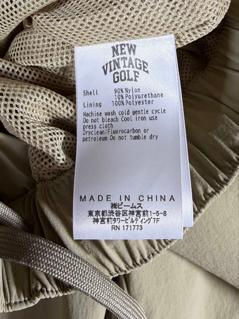 新品 NEW VINTAGE GOLF Practice Nylon Pants