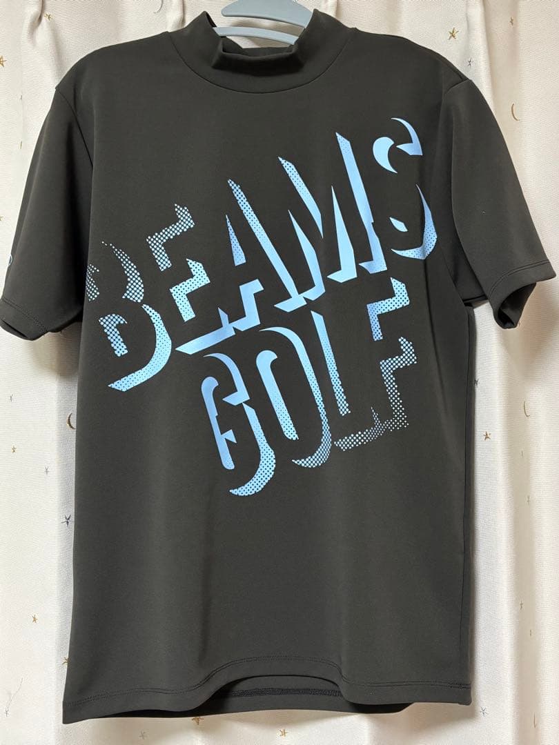 BEAMS GOLF ビッグロゴ モックネックシャツ S