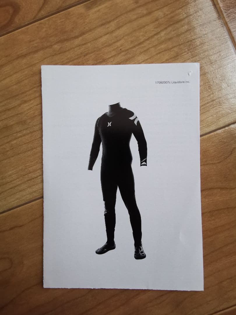 Hurley ブラック ドライスーツ