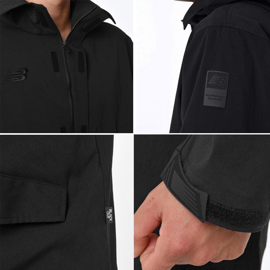 新品NBニューバランス メンズ ベンチコートプレミアコレクションコートBLK/L