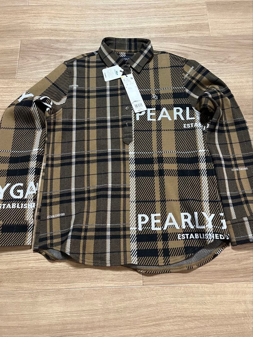 PEARLY GATES チェック柄ボタンダウンシャツ