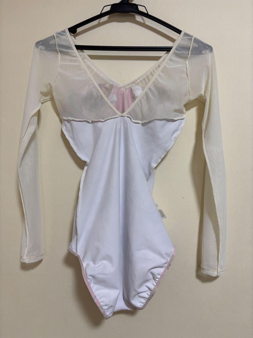 stina 花柄バレエレオタード 長袖 L