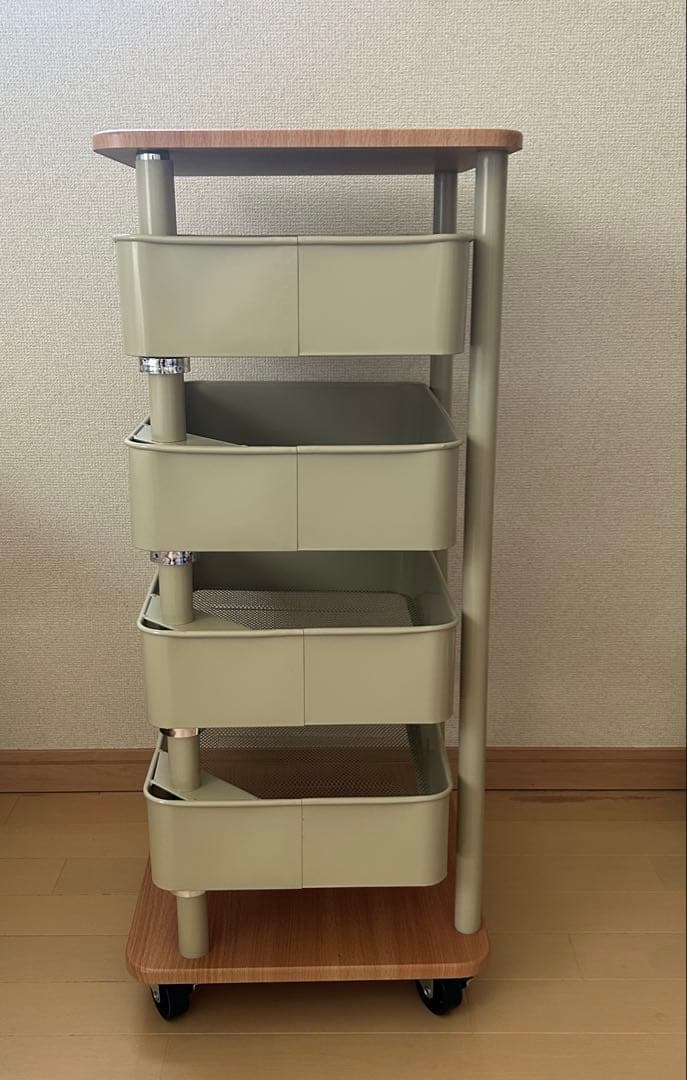 LOWYA回転トレイワゴン(送料込＆2〜3日中に発送)
