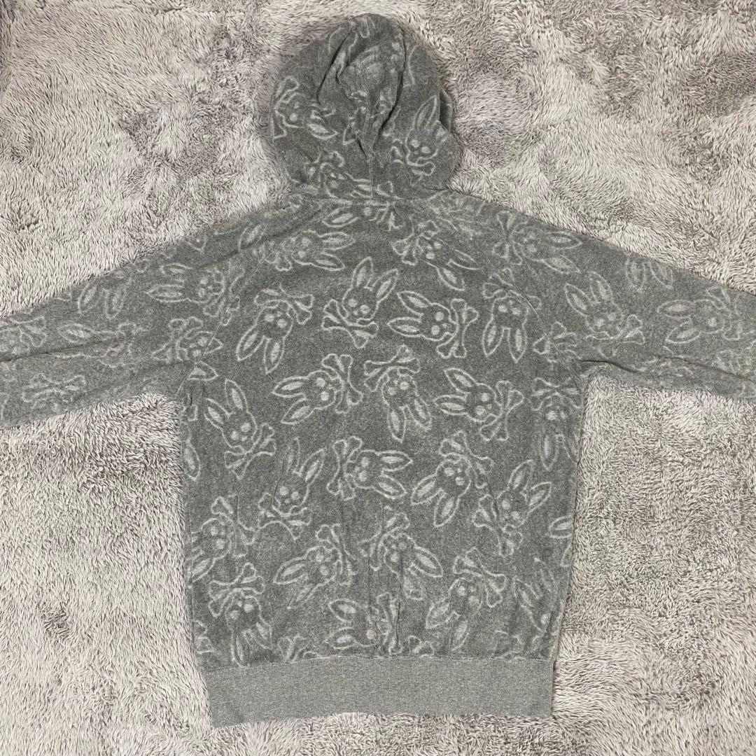 Psycho Bunny セットアップ パイル ジップ ライトグレー XL