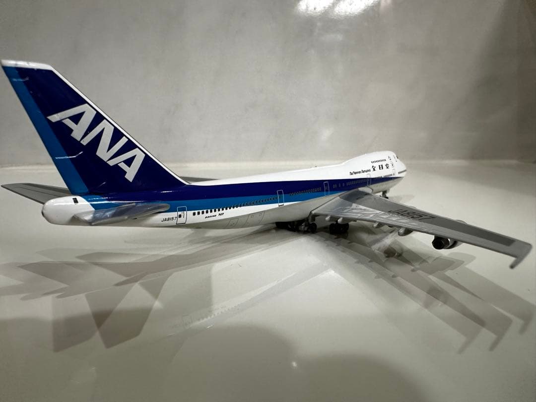 ANA 747-100SRありがとう！SR特別塗装 1/400ダイキャストモデル