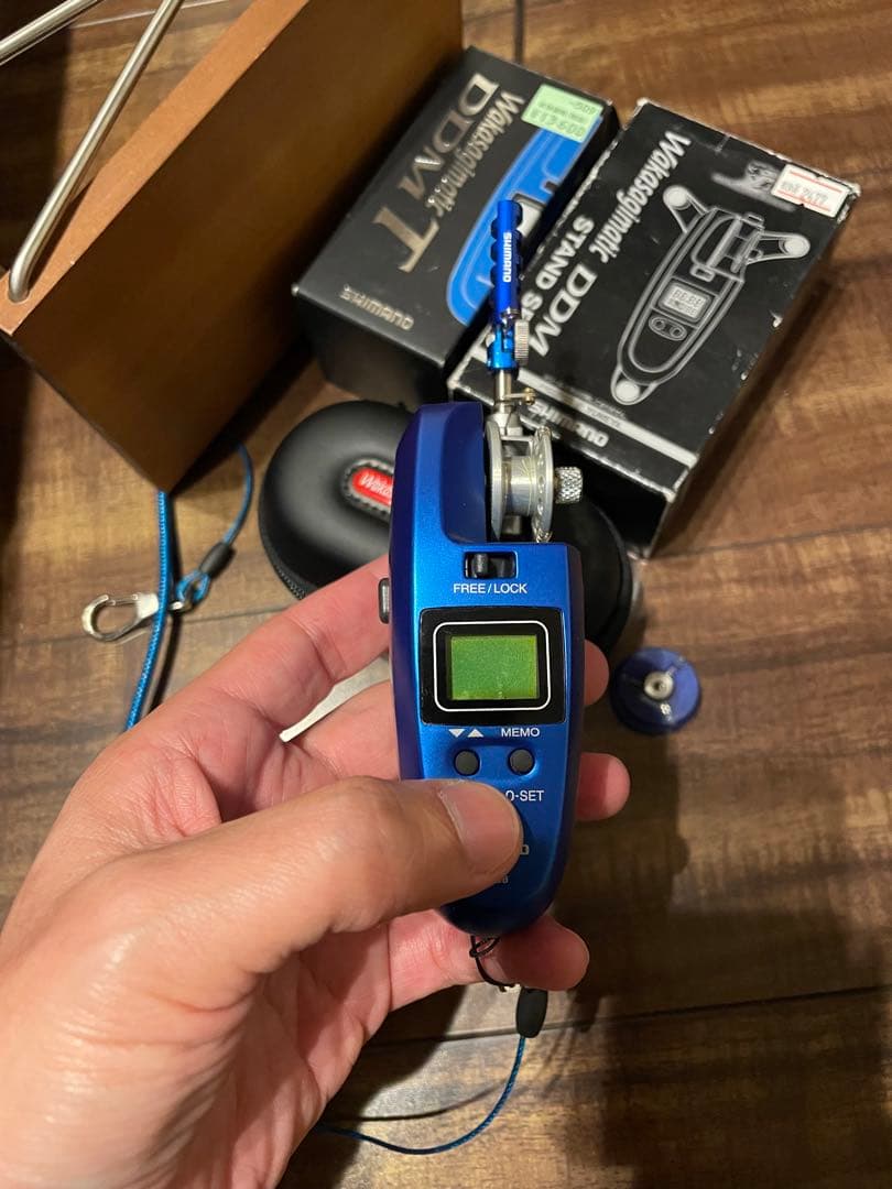 SHIMANO DDM T 電動リールジャンク扱い スタンドセット。
