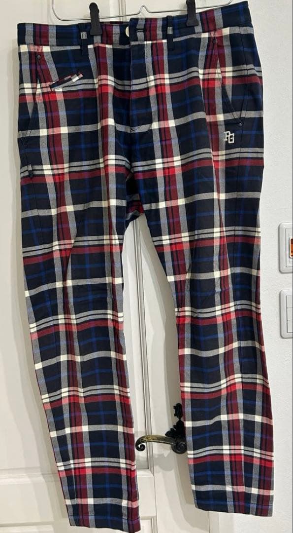 秋冬　PEARLY GATES チェック柄パンツ サイズ7(2XL)