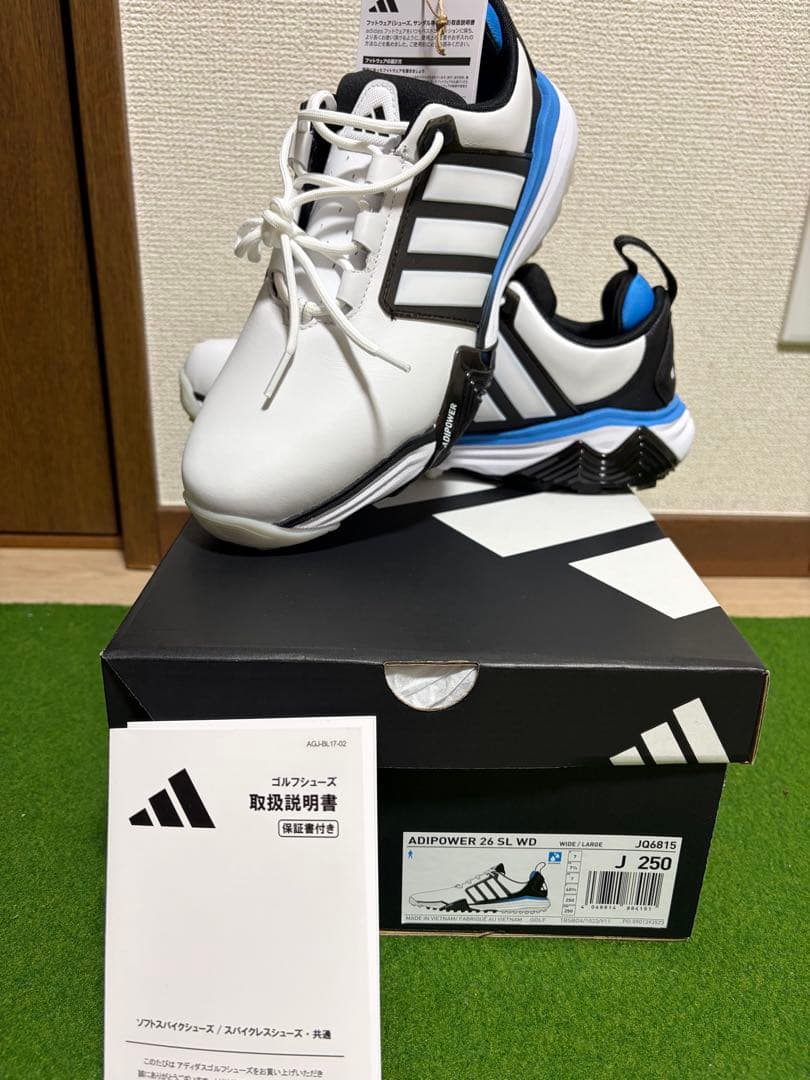 adidas ゴルフシューズ JQ6815 25.0cmサイズ