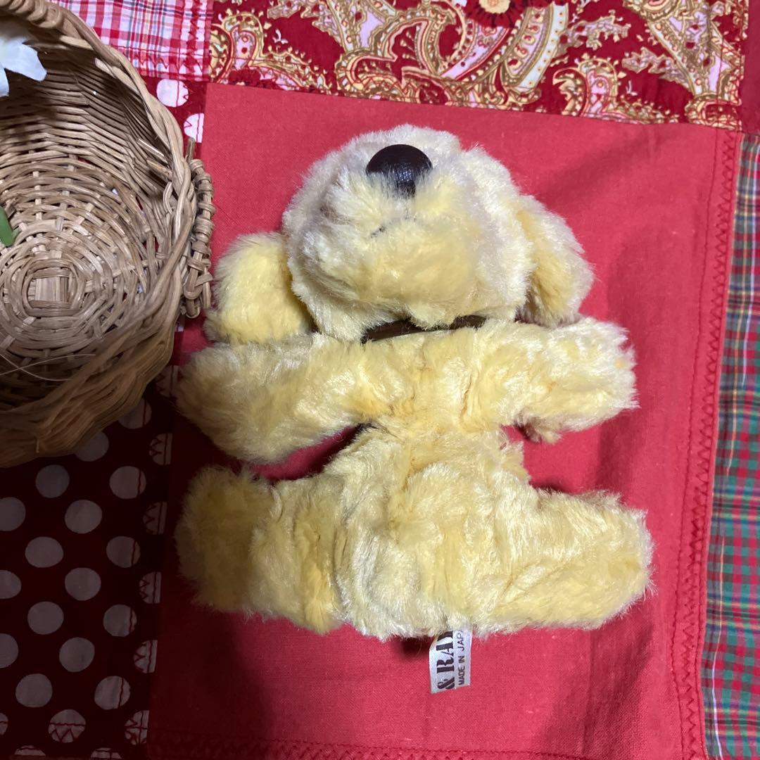 como&rayぬいぐるみ　レトリー　イエロー　レトロぬいぐるみ犬　クタクタ