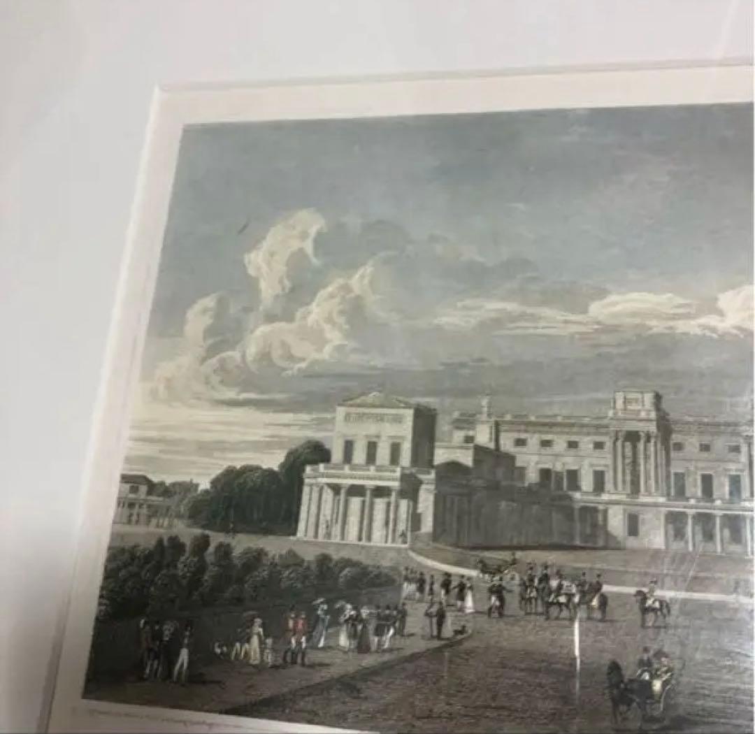 アンティーク版画 リトグラフNEW PALACE ST JAMES PARK