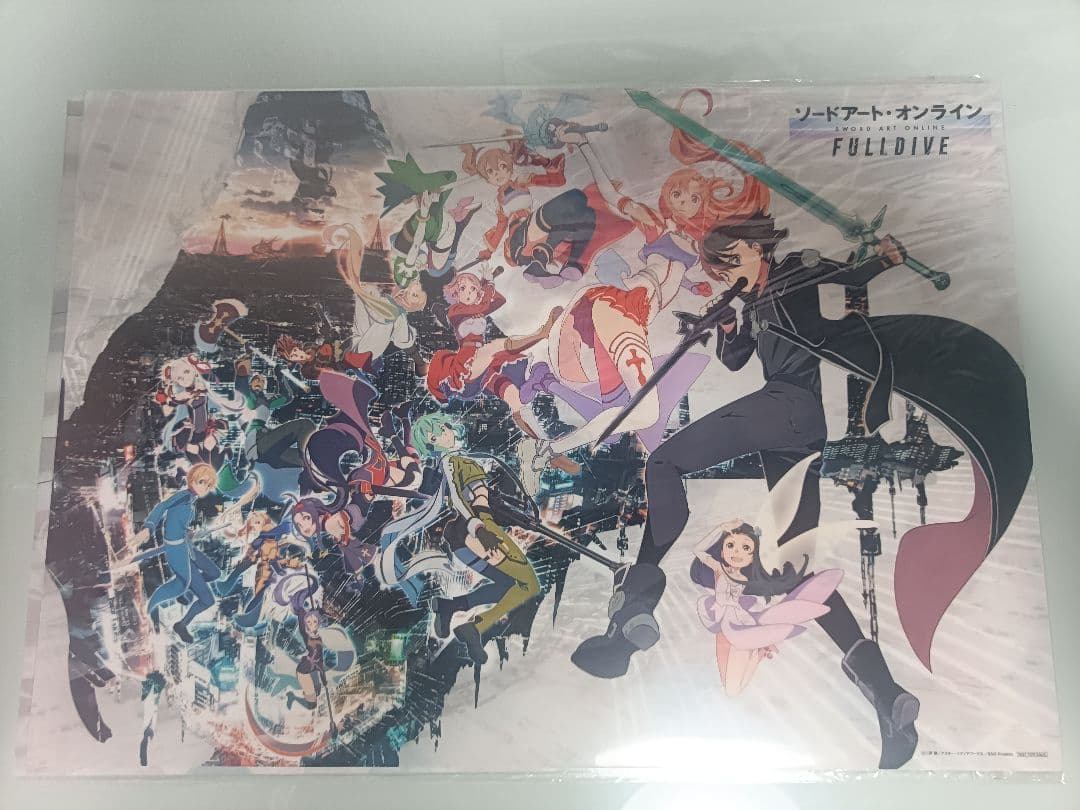 SAO ソードアートオンライン　くじ引き堂　クリアポスター まとめ売り