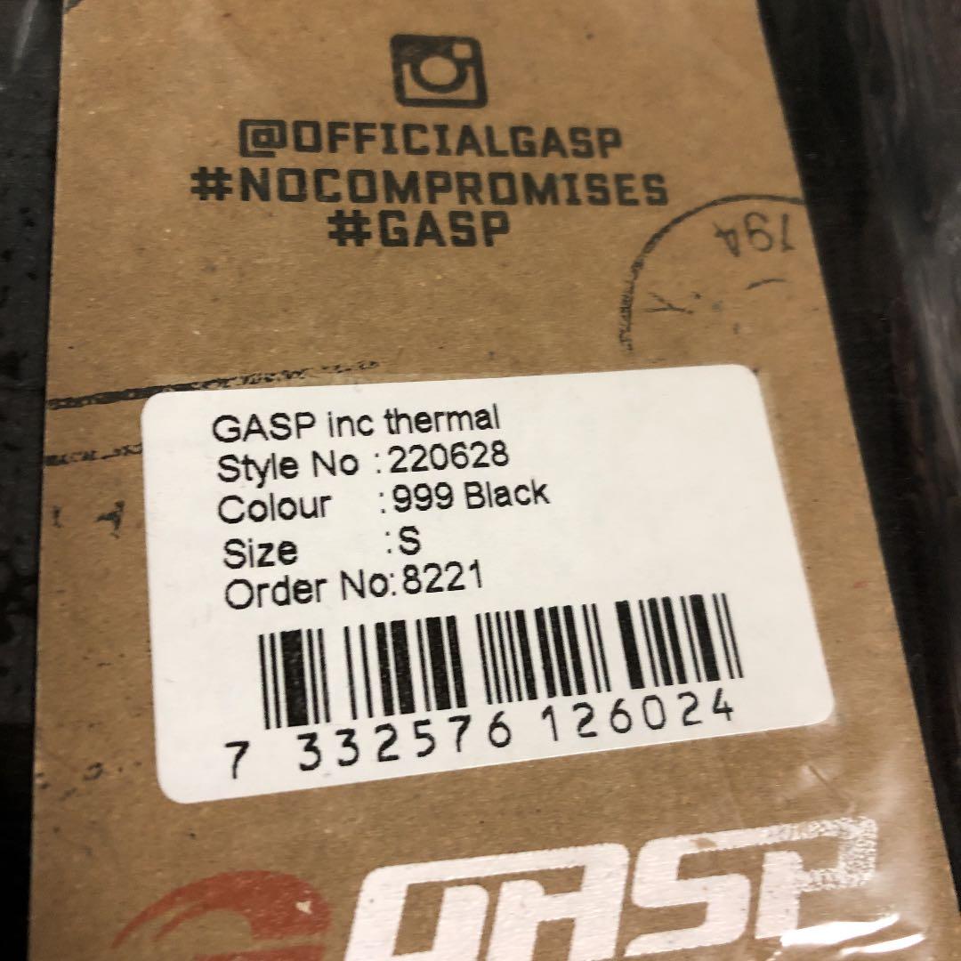 gasp サーマルシャツ　ブラック　S