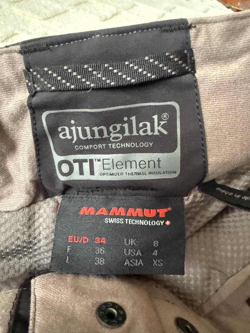 MAMMUT ajungilakドライテック スキー スノーボード パンツ 男女