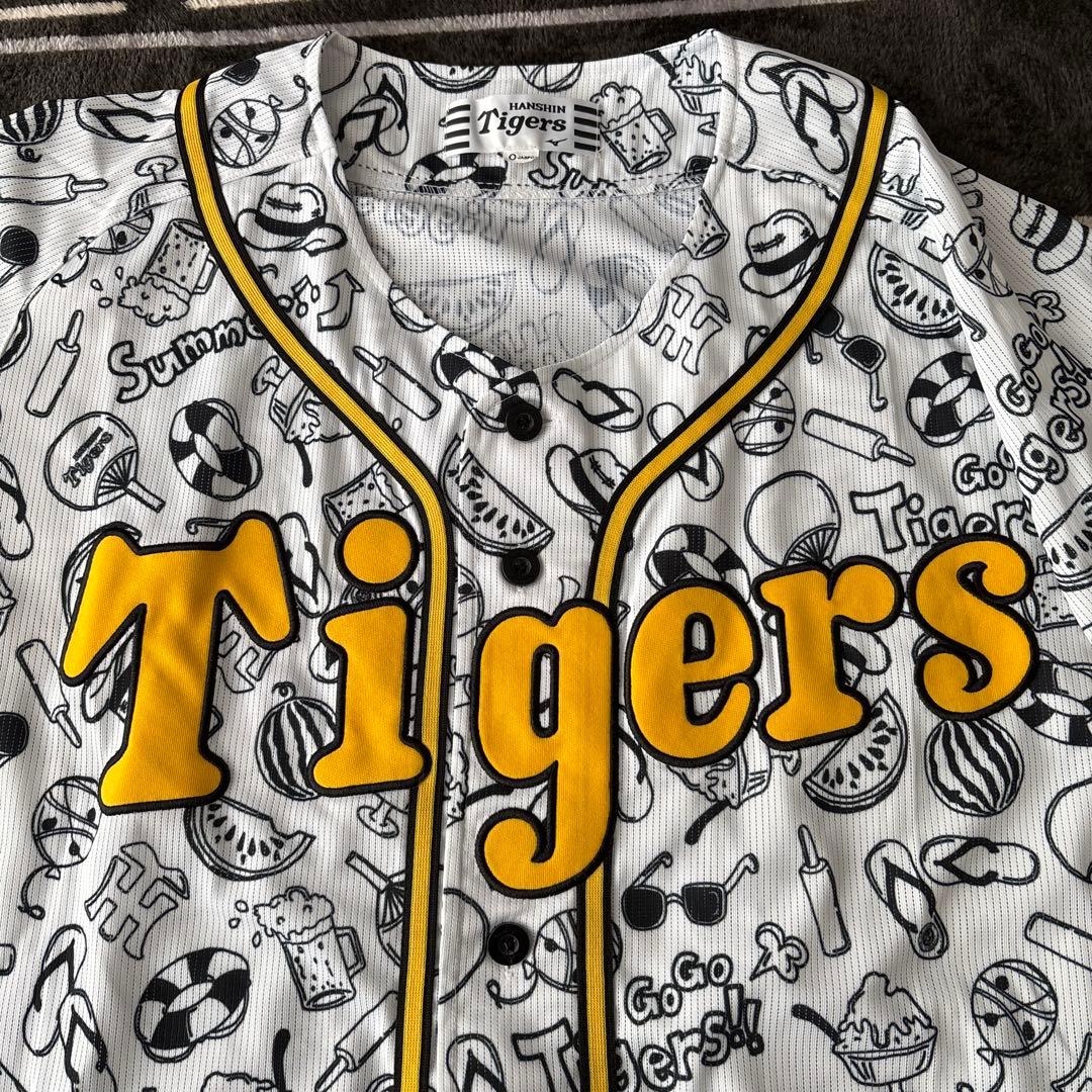 阪神タイガース　デザインユニフォーム　夏柄　白　Oサイズ