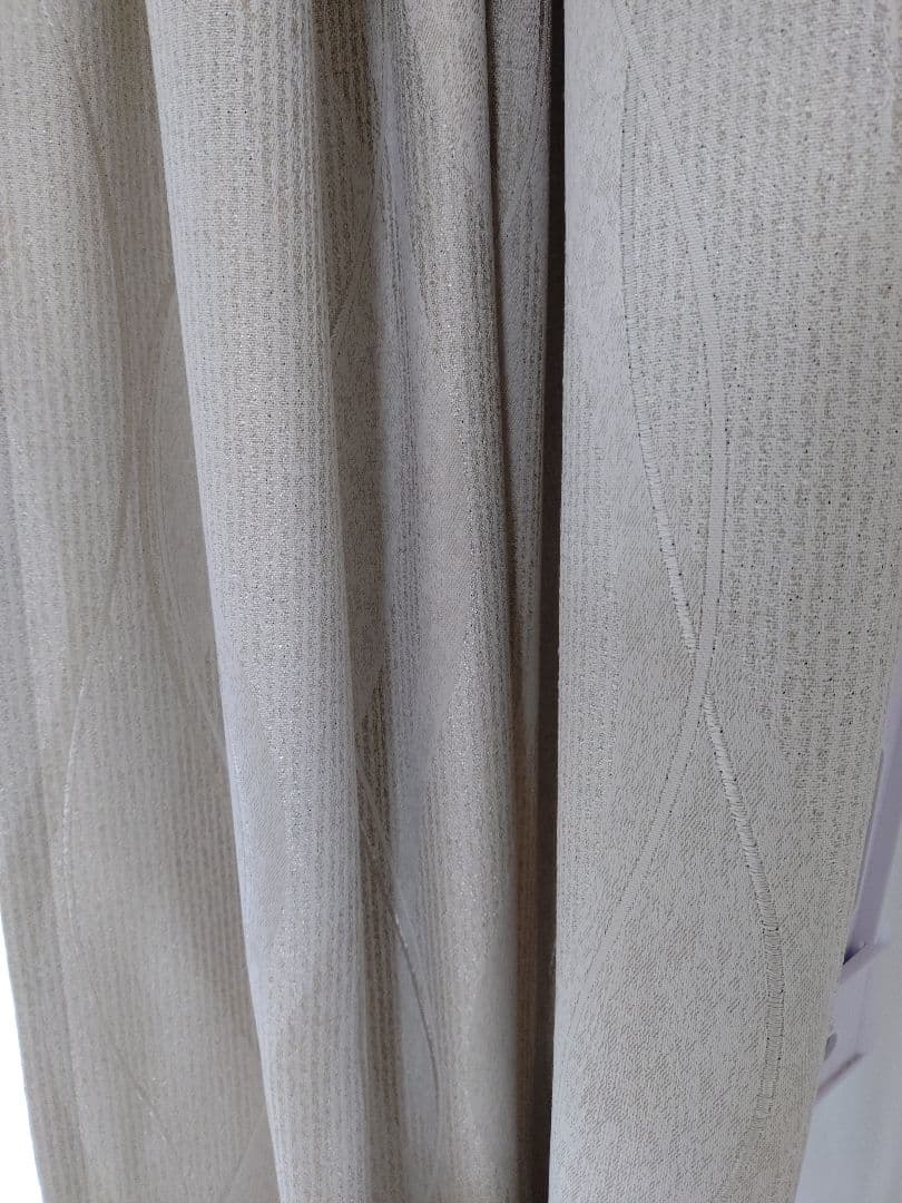JUSTCURTAINカーテン＆レース2セット（115✕190＆198✕190）