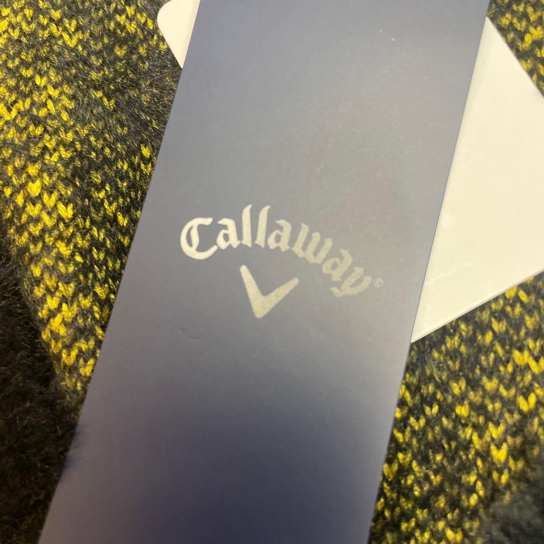 Callaway レディース Vネック セーター M ブラック/イエロー