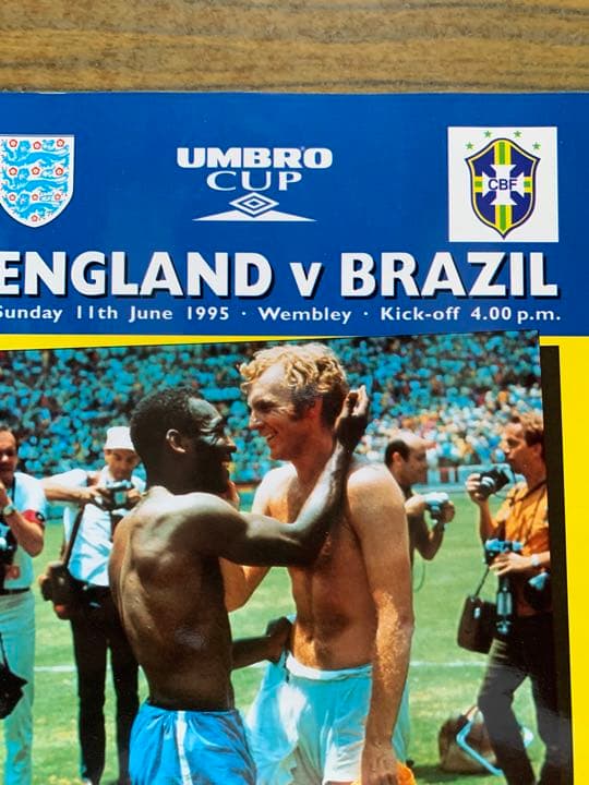 England vs Brazil '95UMBRO CUPプログラム