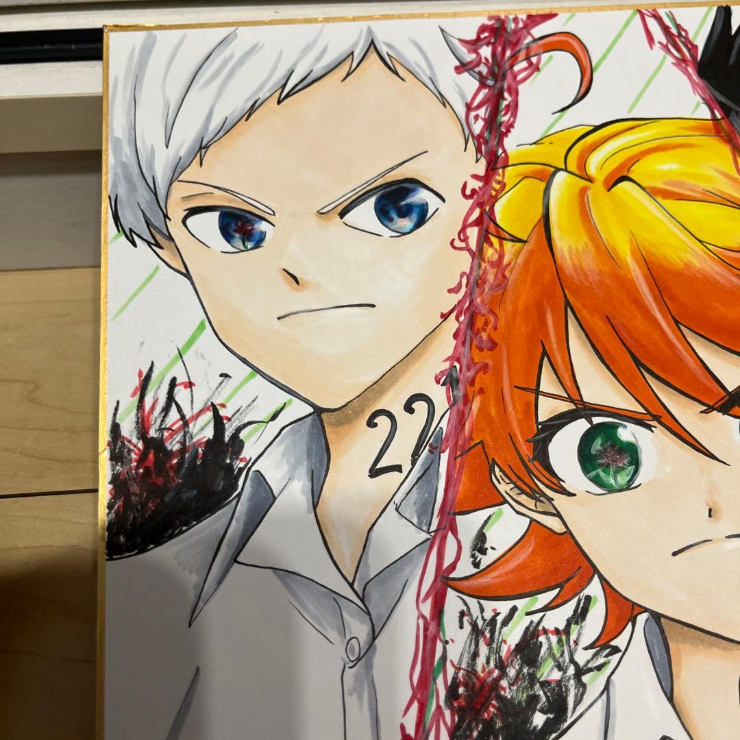 約束のネバーランド　色紙　絵画